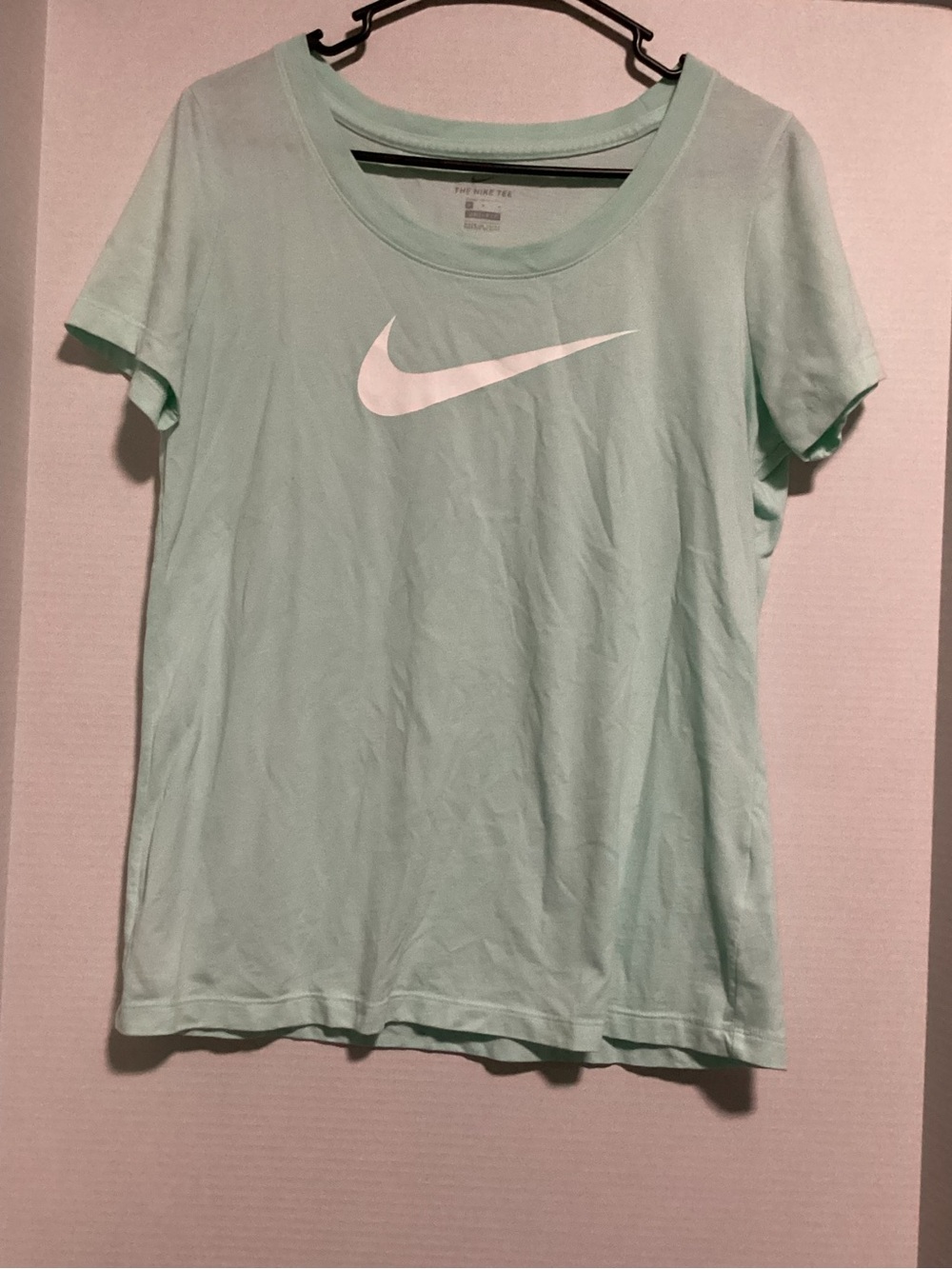 Nike Women's Mint Green Short Sleeve Swoosh Tee